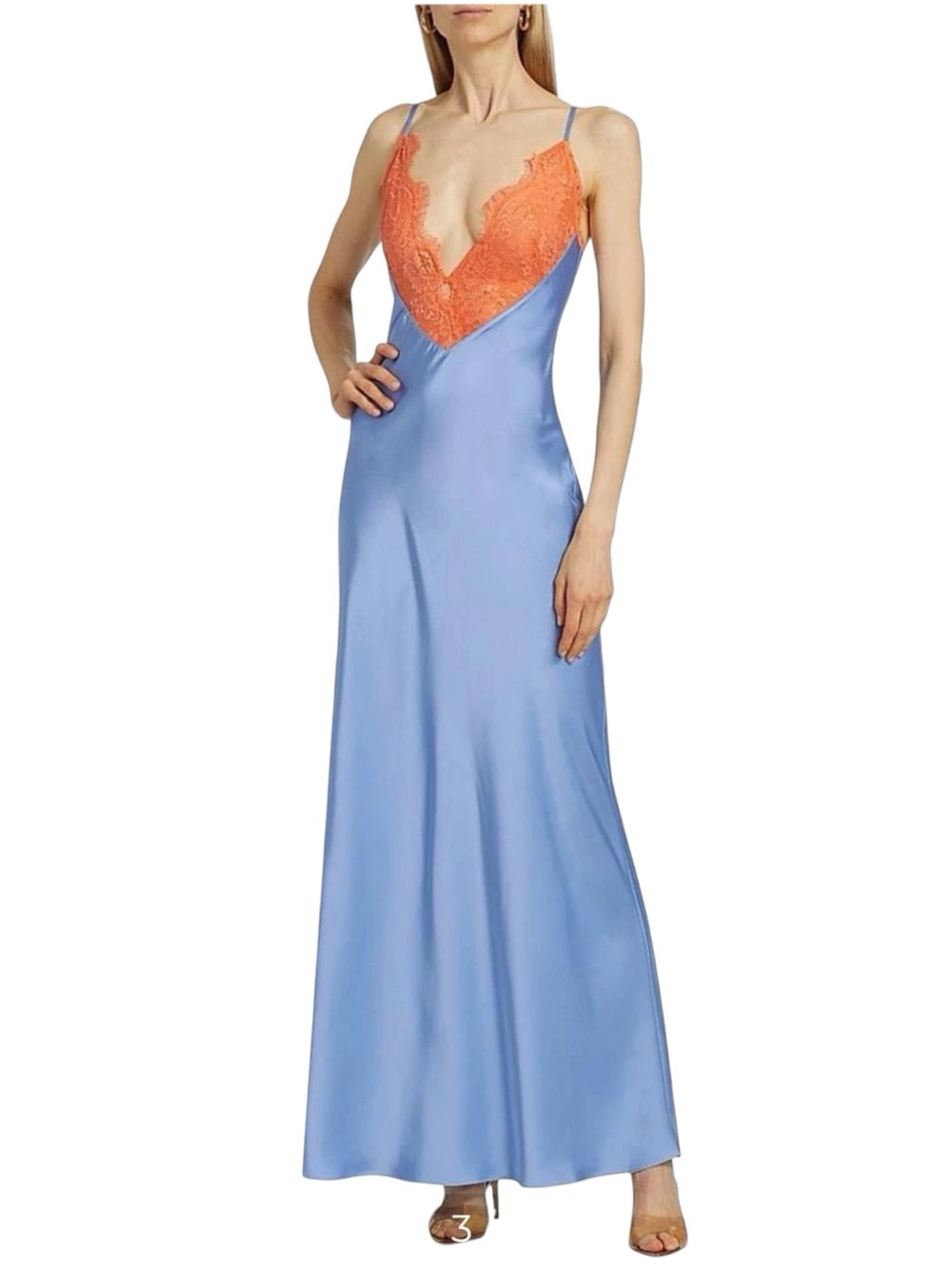 Ronny Kobo Collection Vito Dress, Cornflower Orange